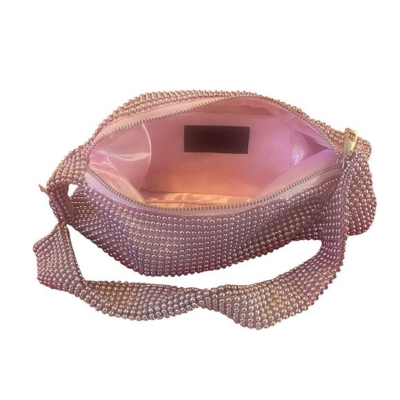 Jessica McClintock Bridgid Lt. Pink Beaded Bag. - Picture 5 of 7